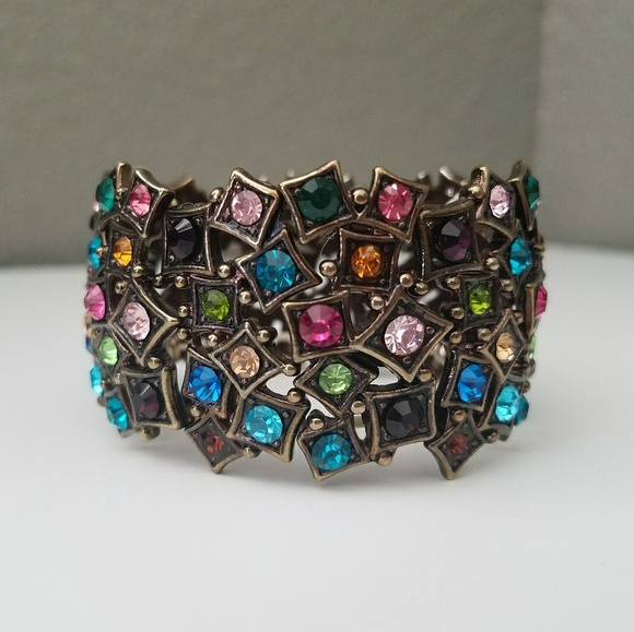 Jewelry - Multicolored gemstone cuff